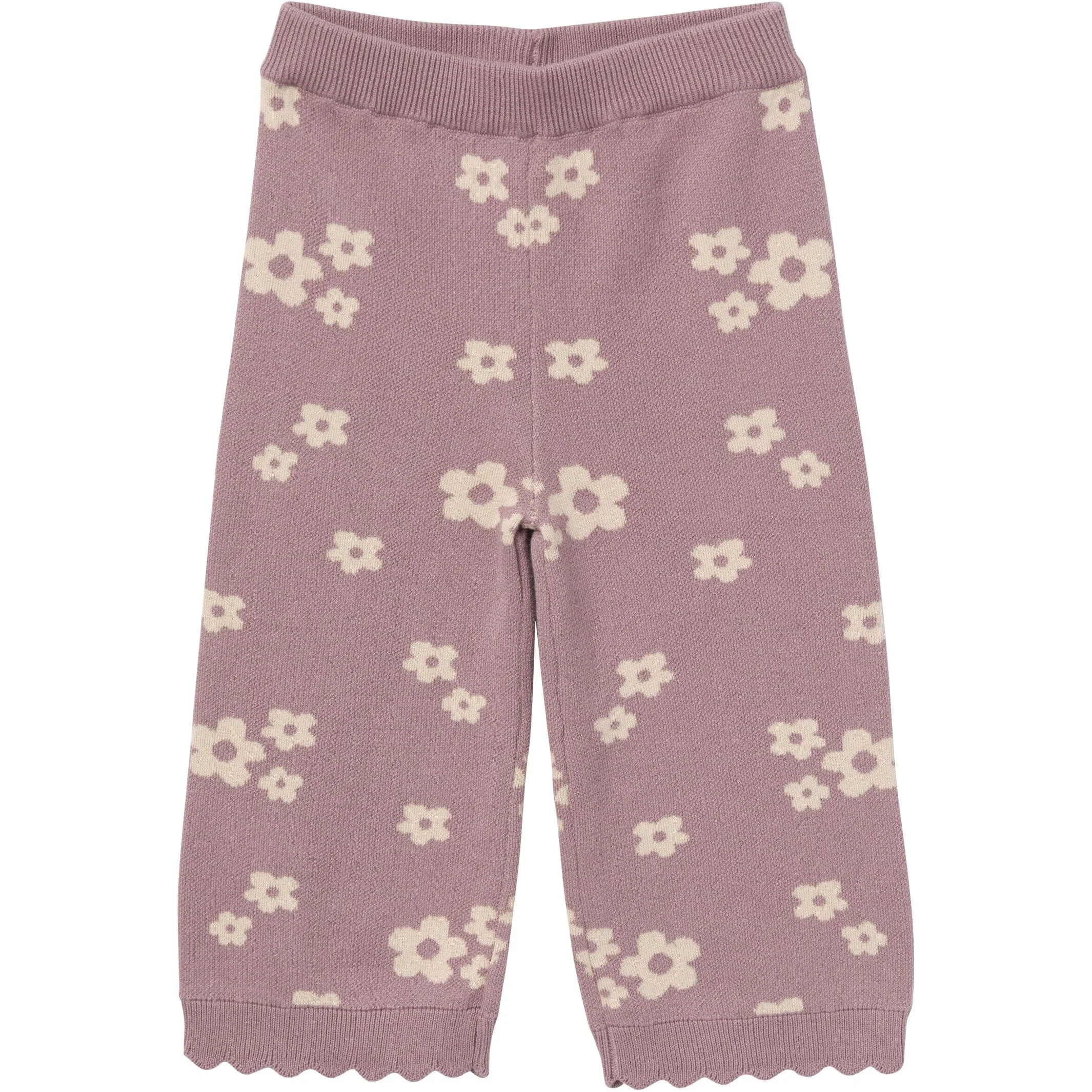 2-Pack Infant & Toddler Girls Medium Lilac Cluster Jacquard Sweater and Pant Set