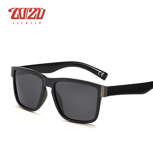 20/20 Men's Classic Polarized Driving Sunglasses Black Pl278