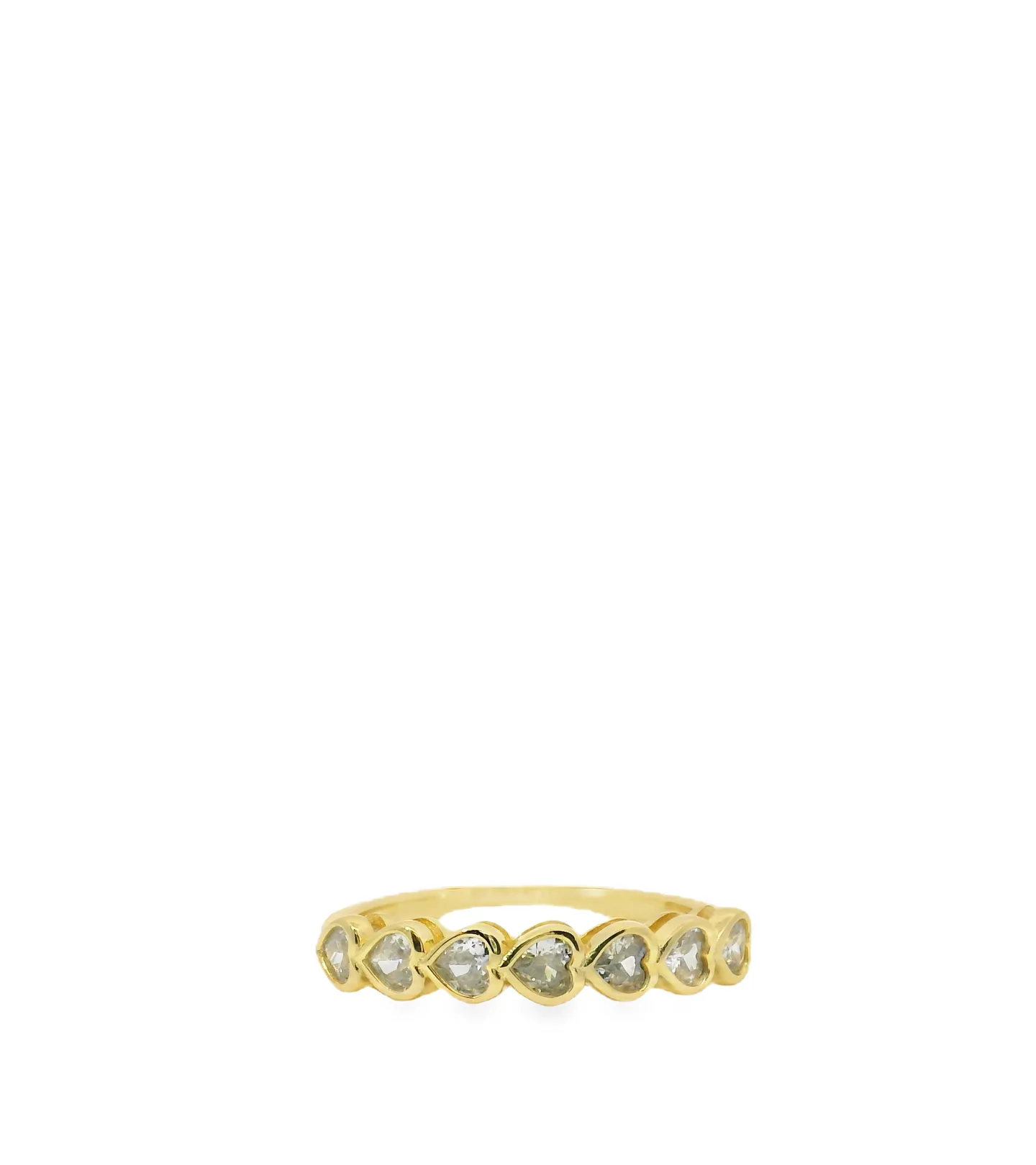 7 Hearts Vermeil Ring