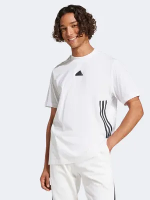 Adidas Future Icons 3 Stripes Men Sportswear T-Shirt White