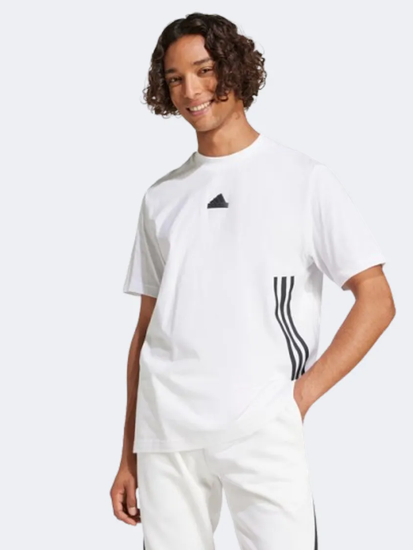 Adidas Future Icons 3 Stripes Men Sportswear T-Shirt White