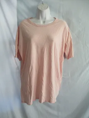 AERIE SOFT Tee T-Shirt Top M BLUSH PINK CREWNECK