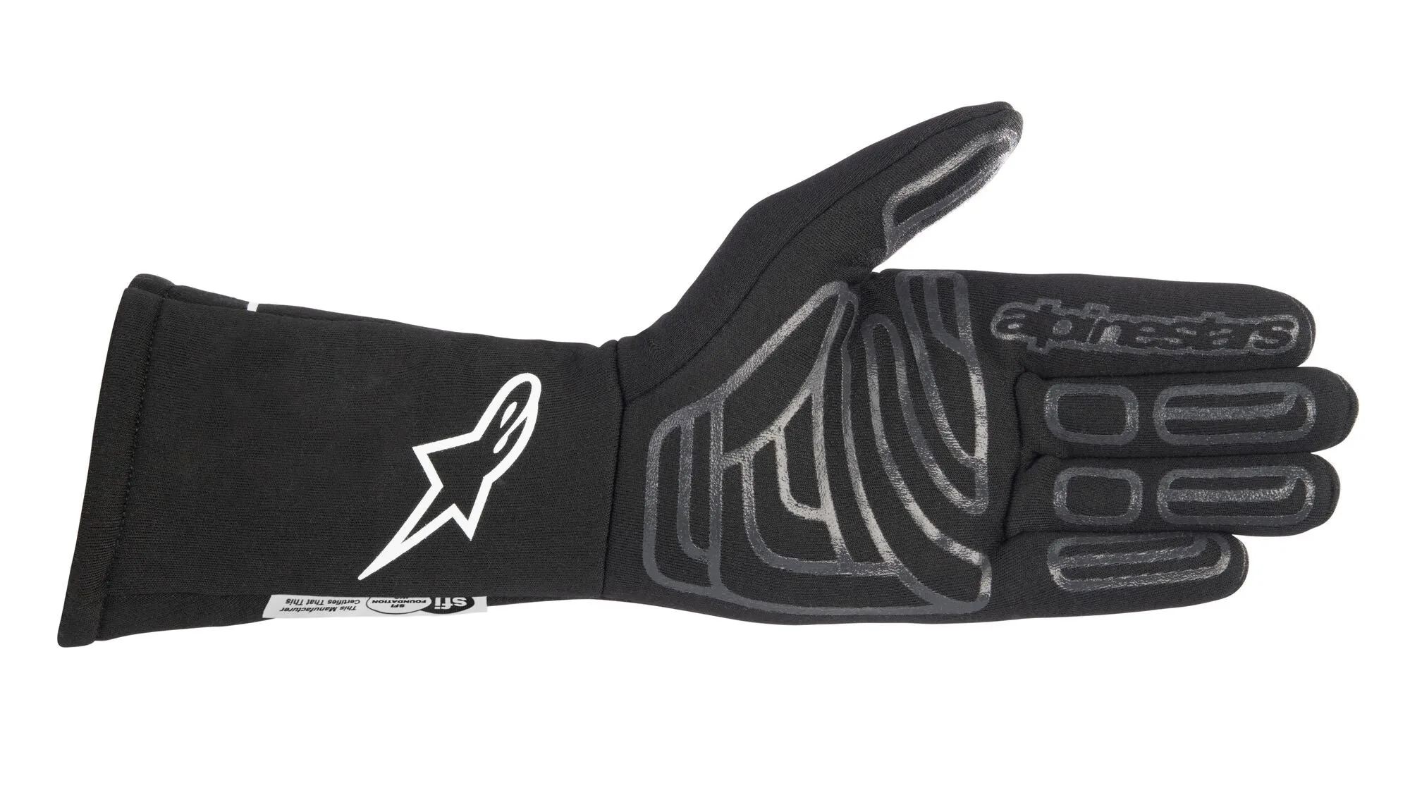 ALPINESTARS 3551523_10_XXL TECH 1 START v3 Racing gloves, FIA 8856-2018, black, Size 2XL