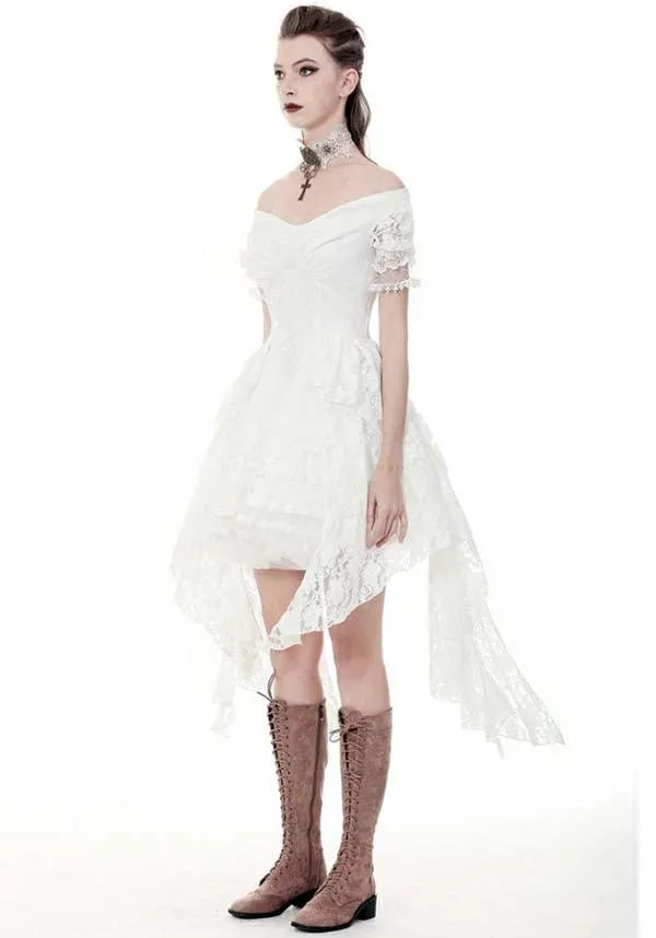 Arabella Steampunk [White] | DRESS