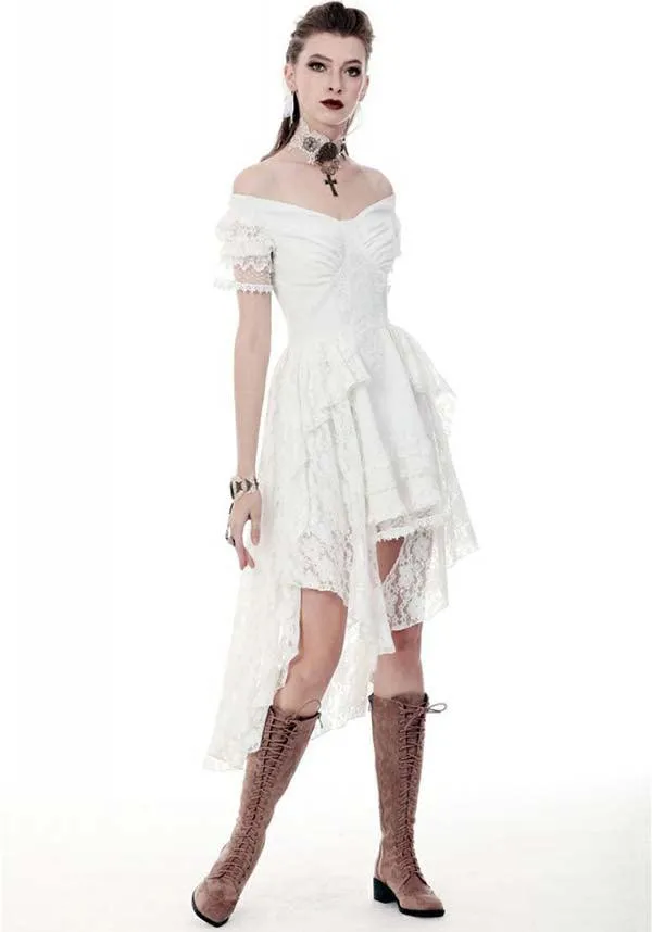 Arabella Steampunk [White] | DRESS