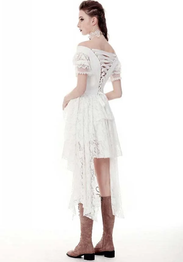 Arabella Steampunk [White] | DRESS