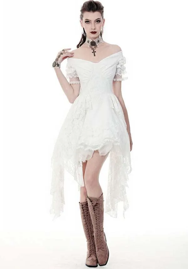 Arabella Steampunk [White] | DRESS