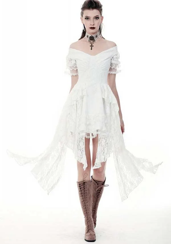 Arabella Steampunk [White] | DRESS