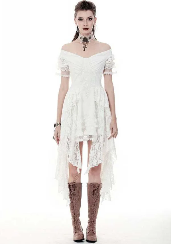 Arabella Steampunk [White] | DRESS