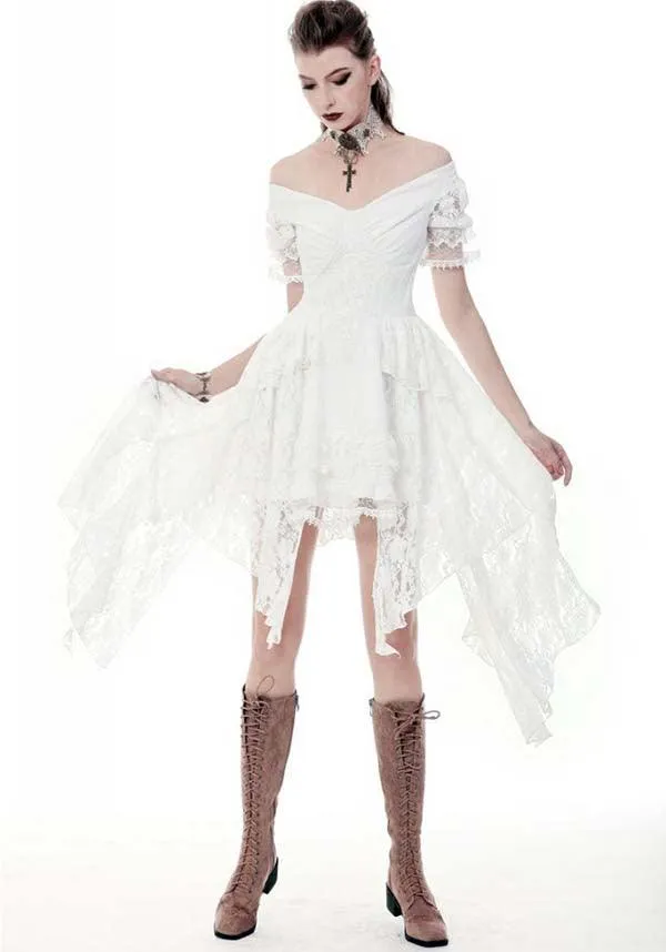 Arabella Steampunk [White] | DRESS