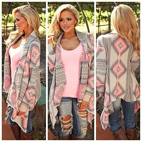 Ariamark Women's Cardigan Sweater Jacket Cape Cloak knit poncho Outwear Cover up