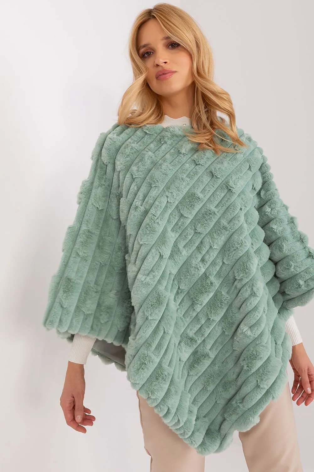 AT Cozy Textured Poncho