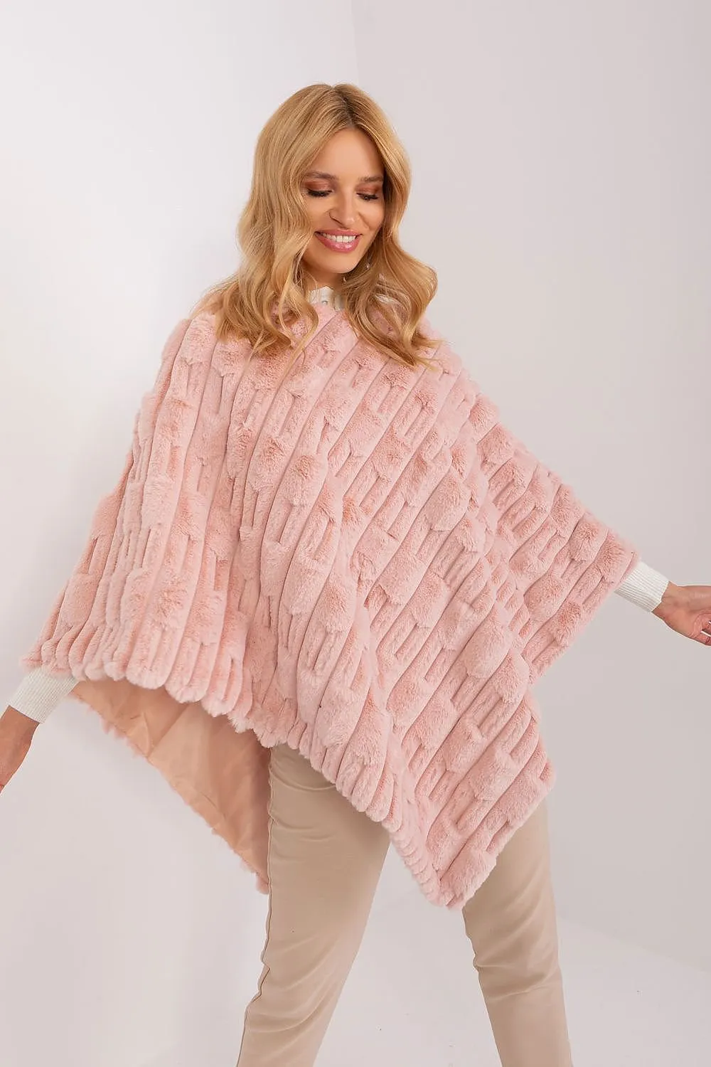 AT Cozy Textured Poncho