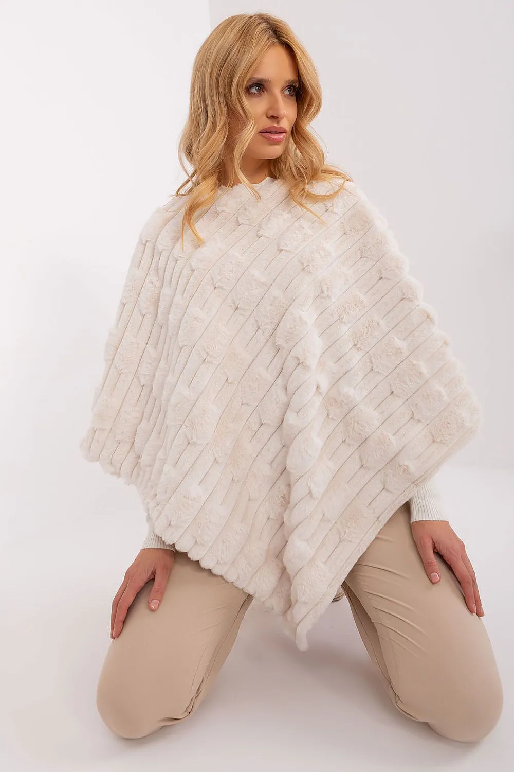 AT Cozy Textured Poncho