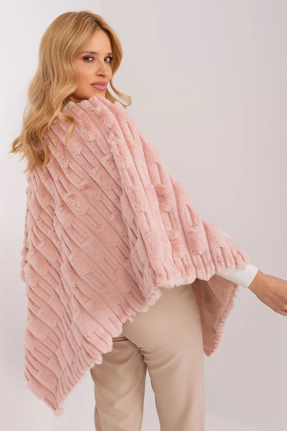 AT Cozy Textured Poncho