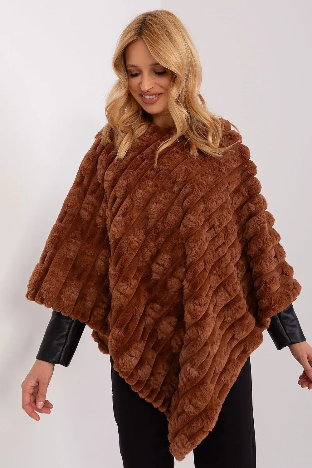 AT Cozy Textured Poncho