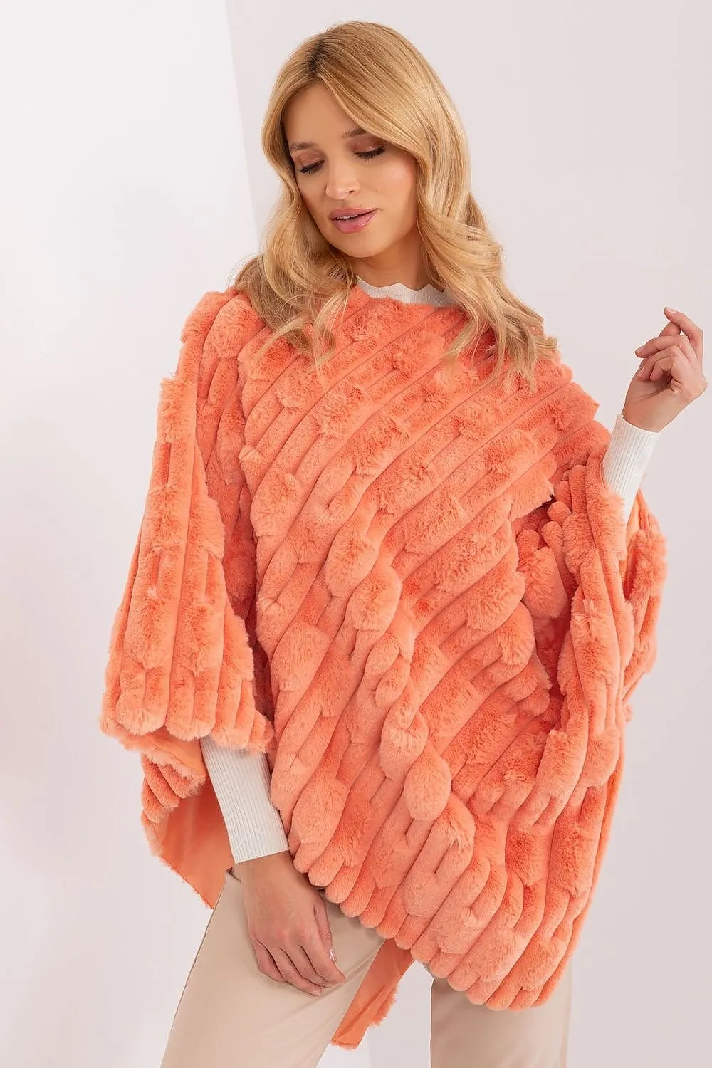 AT Cozy Textured Poncho