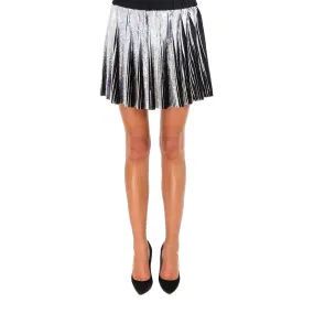 Balmain Holographic Pleated Mini Skirt