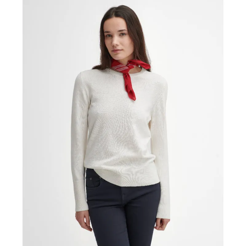 Barbour Brambles Cotton Cashmere Knitted Ladies Jumper - Aran