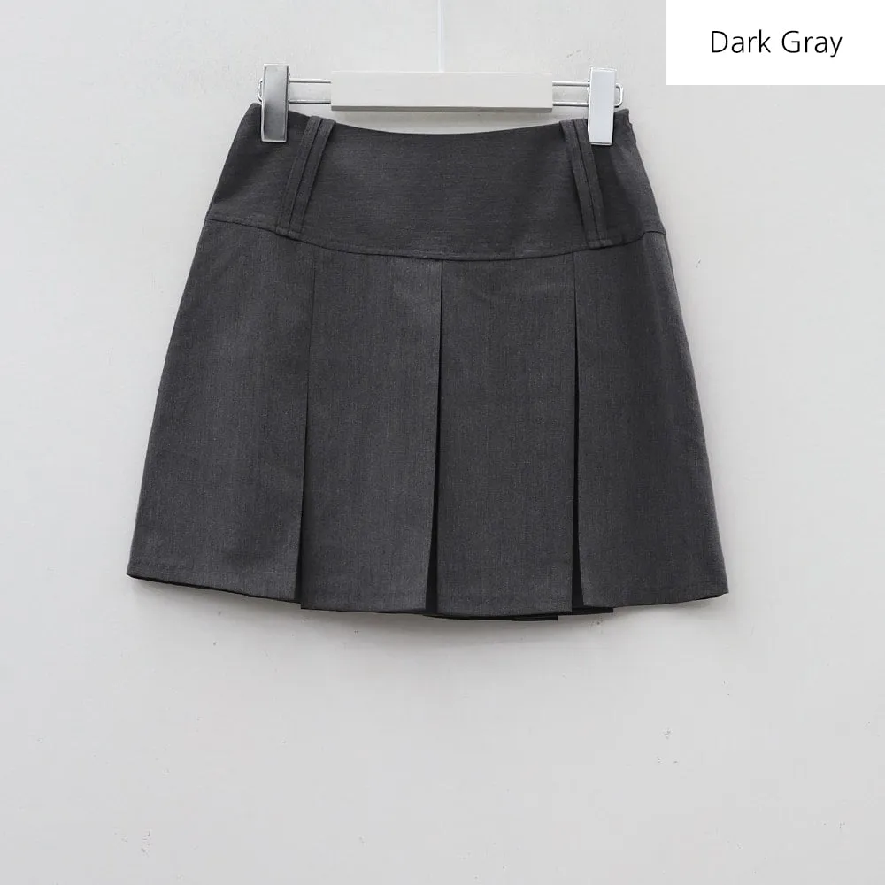 Basic Formal Pleated Mini Skirt BA27