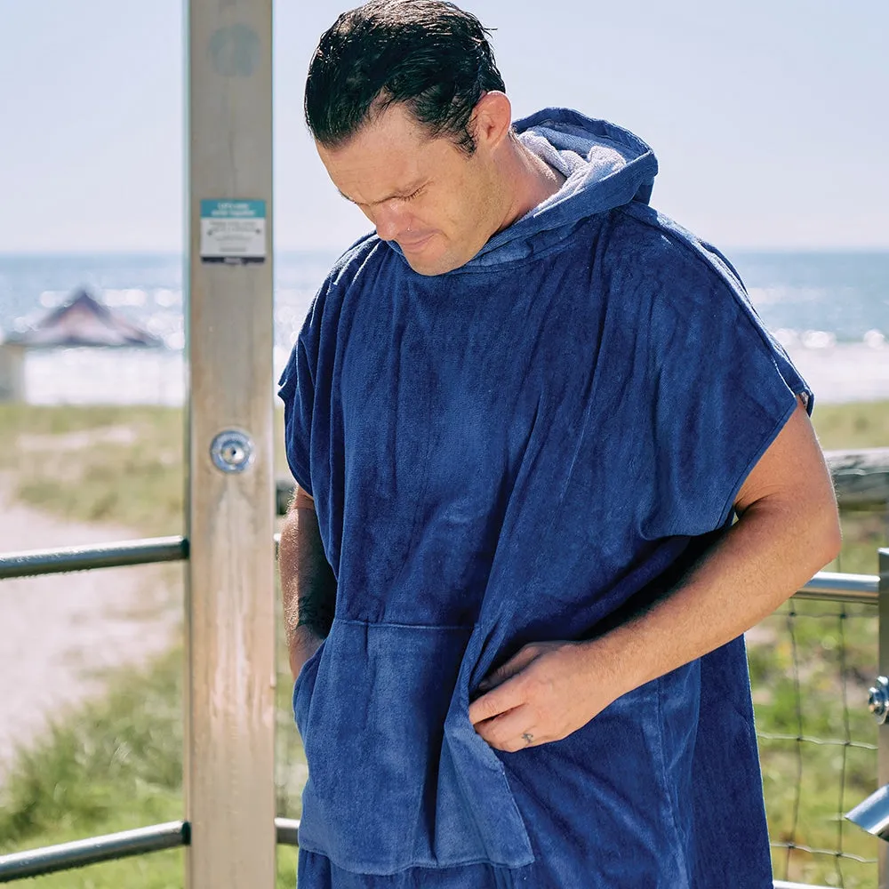 Beach Poncho - Navy