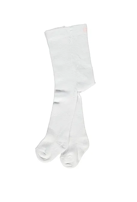 Bebetto Baby Girl Tights Plain White (0-36mths)