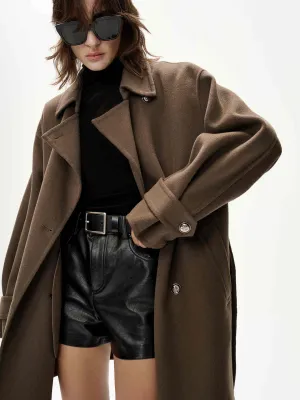 Belted Merino Wool Coat