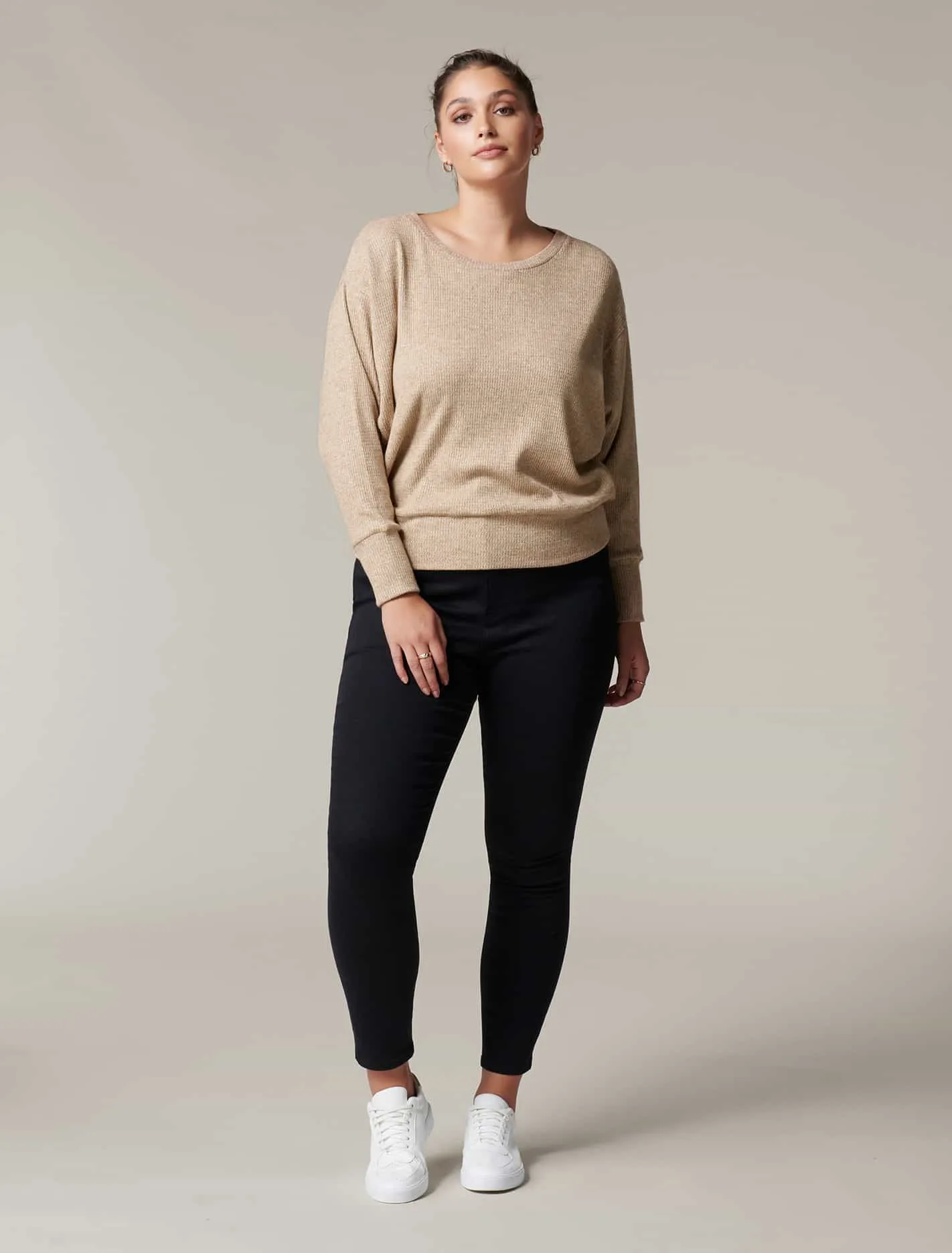 Betsy Curve Batwing Rib Jumper