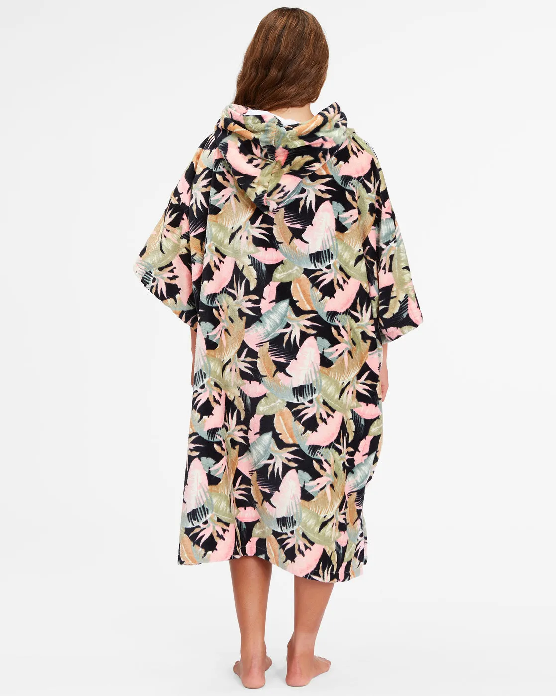 Billabong Womens Hooded Poncho-Jungle Night