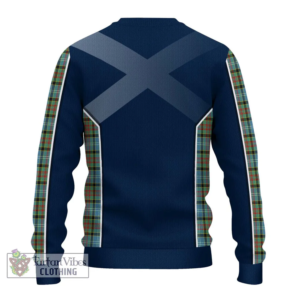 Brisbane Tartan Ugly Sweater with Family Crest and Lion Rampant Vibes Sport Style