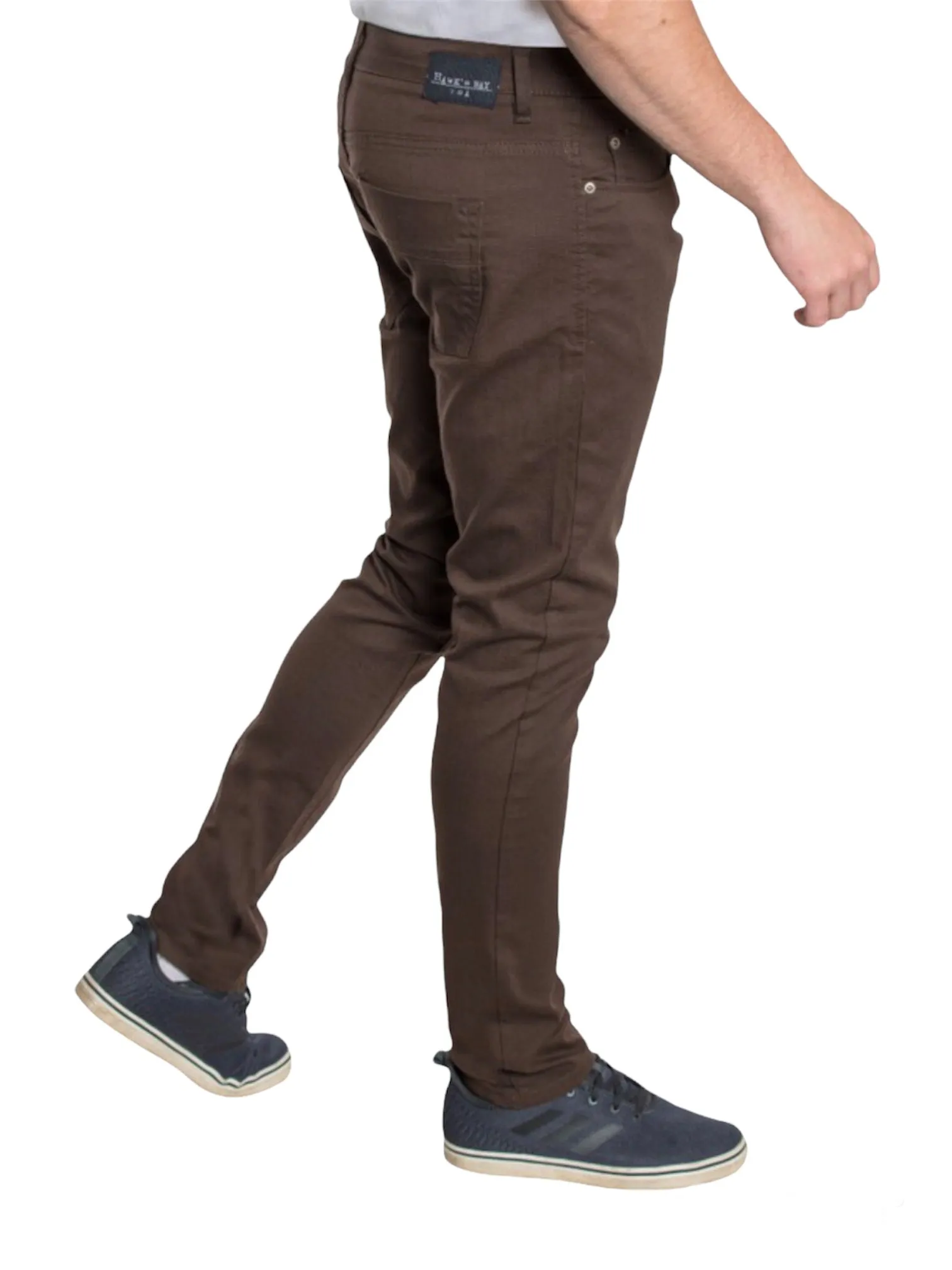 Brown Skinny Stretch Jeans