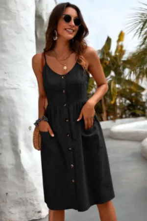 Button Down Cami Dress