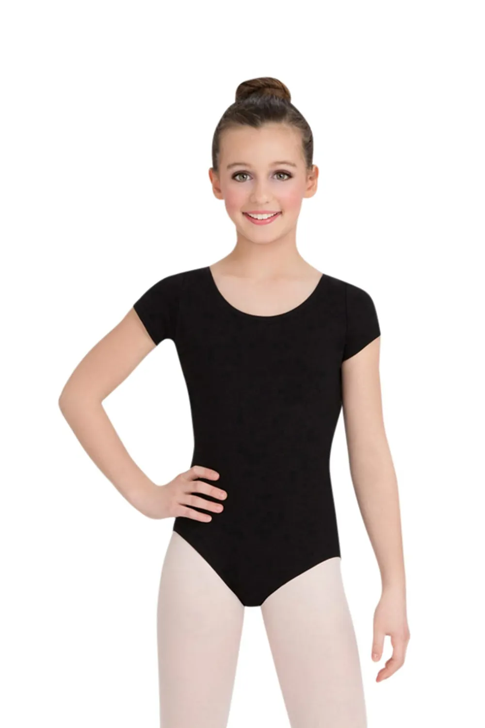 CAPEZIO CC400C GIRLS SHORT SLEEVE LEOTARD