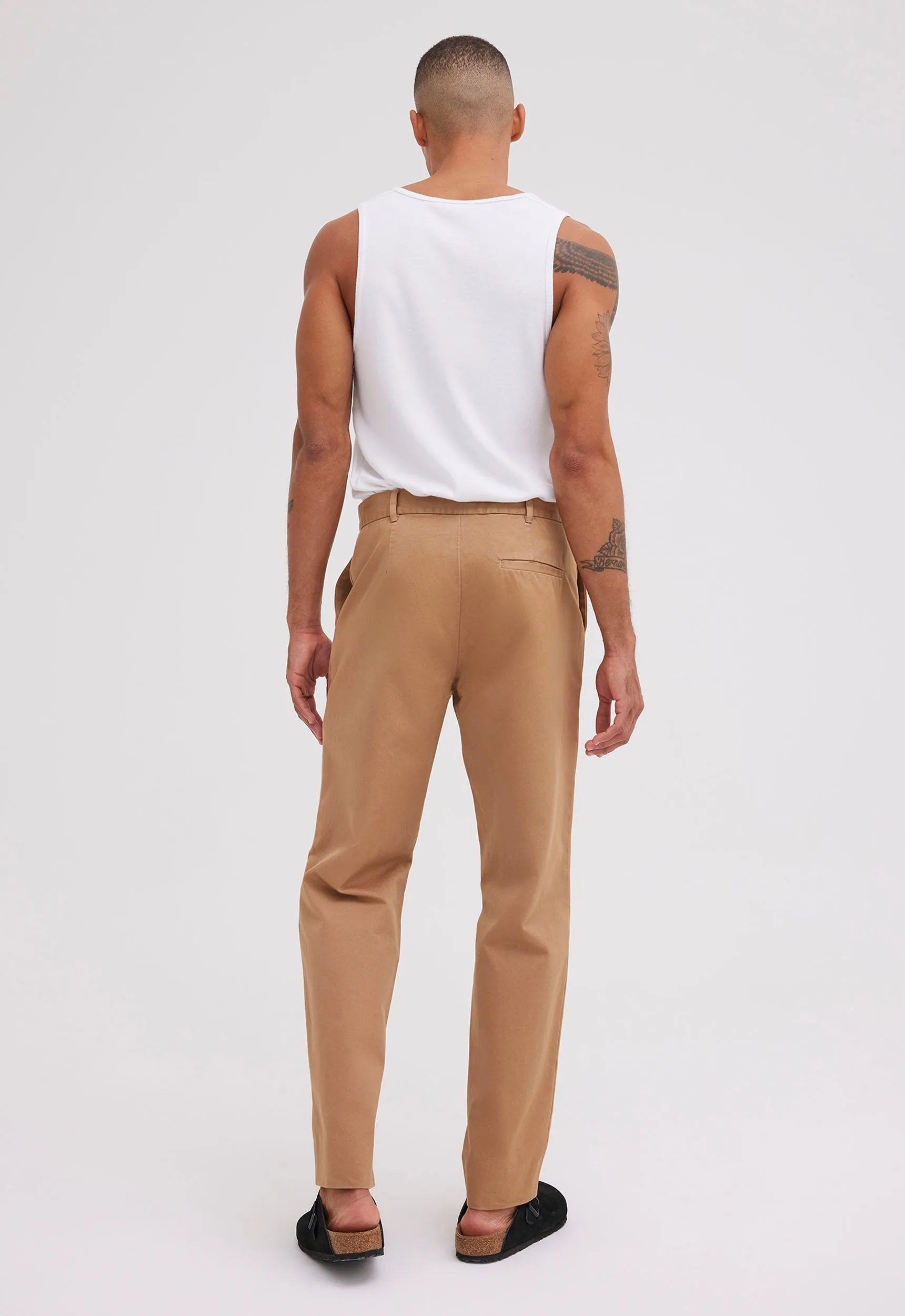 Cast Cotton Twill Pant in Nutmeg