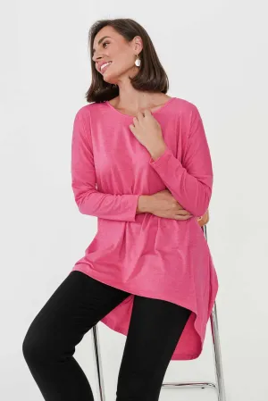 Celeste Pink Marle Tunic Top