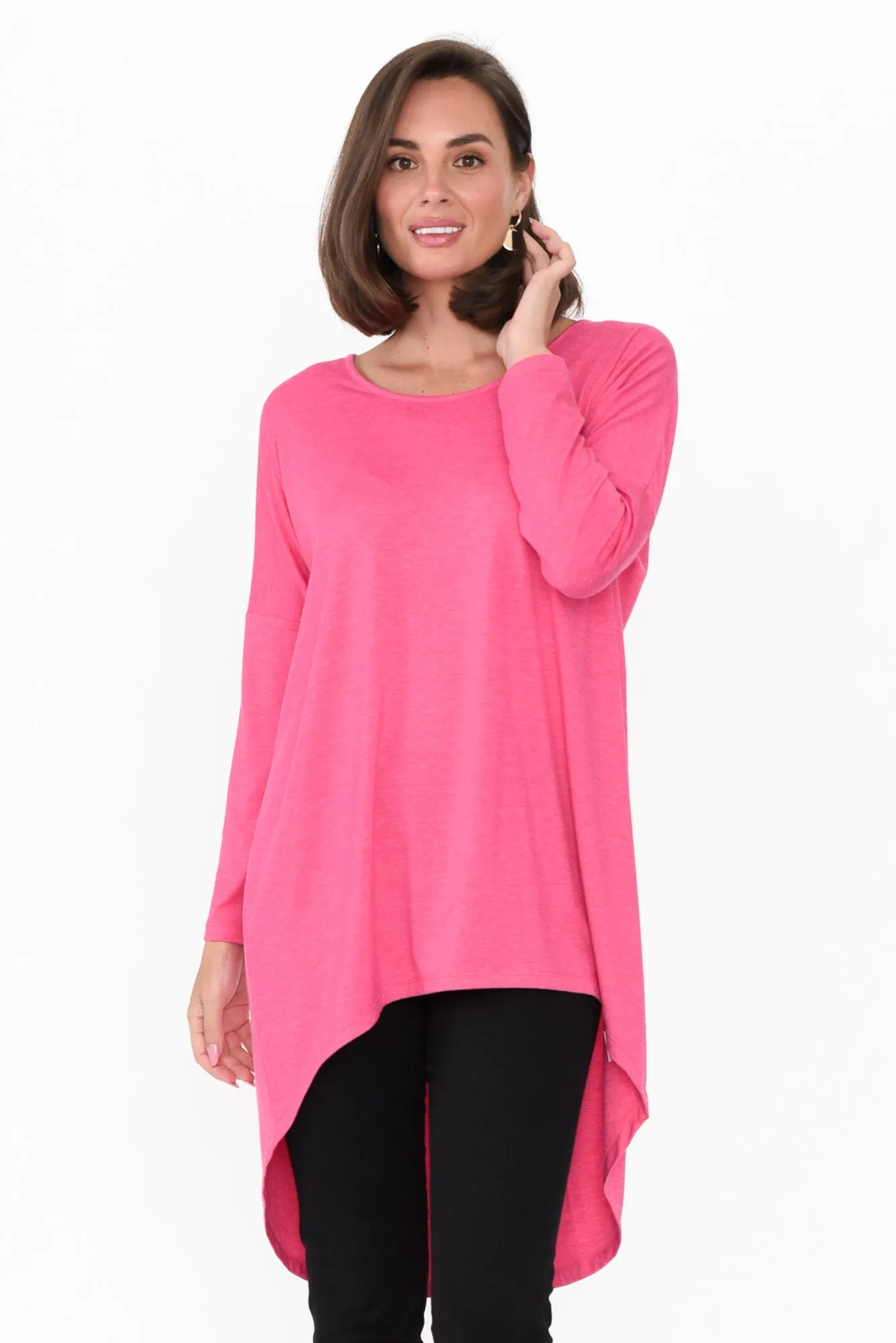 Celeste Pink Marle Tunic Top