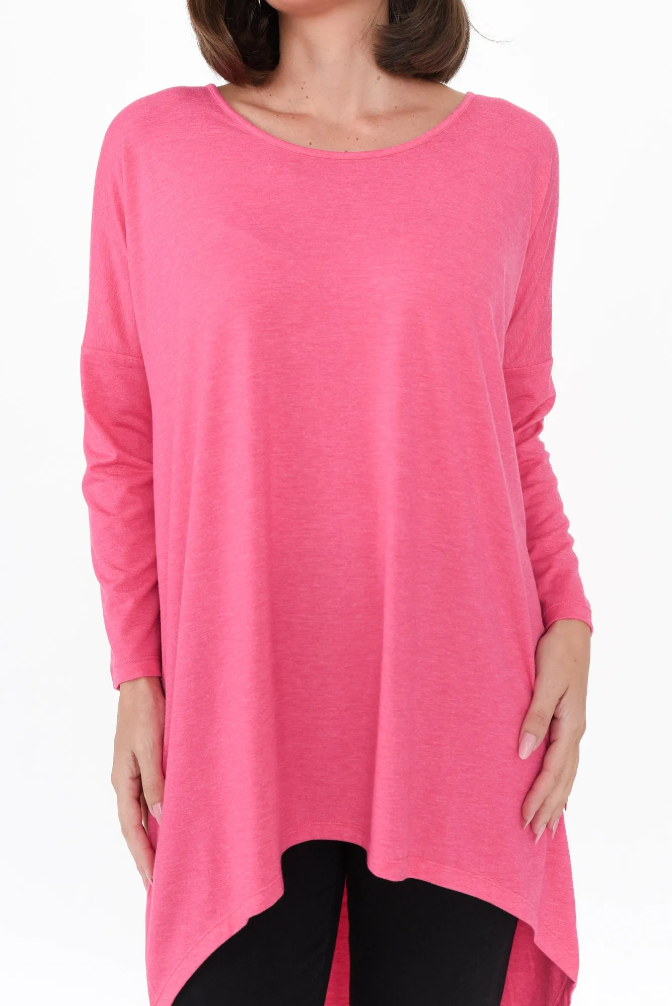 Celeste Pink Marle Tunic Top