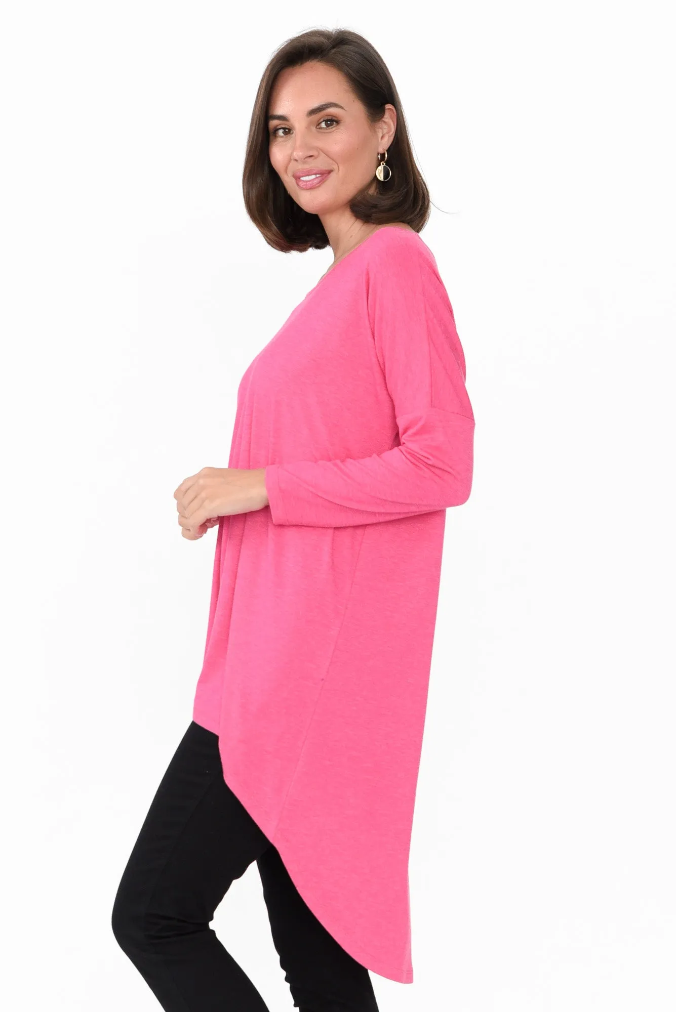 Celeste Pink Marle Tunic Top