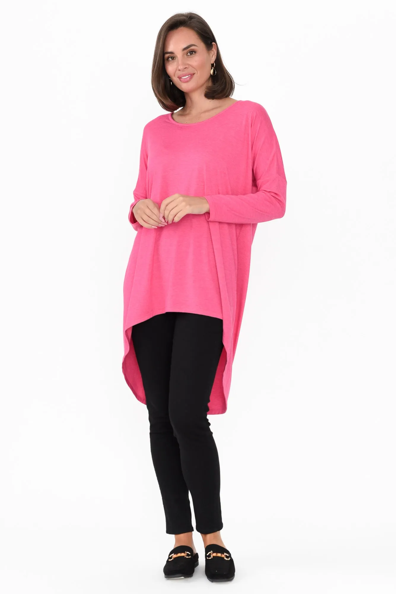 Celeste Pink Marle Tunic Top