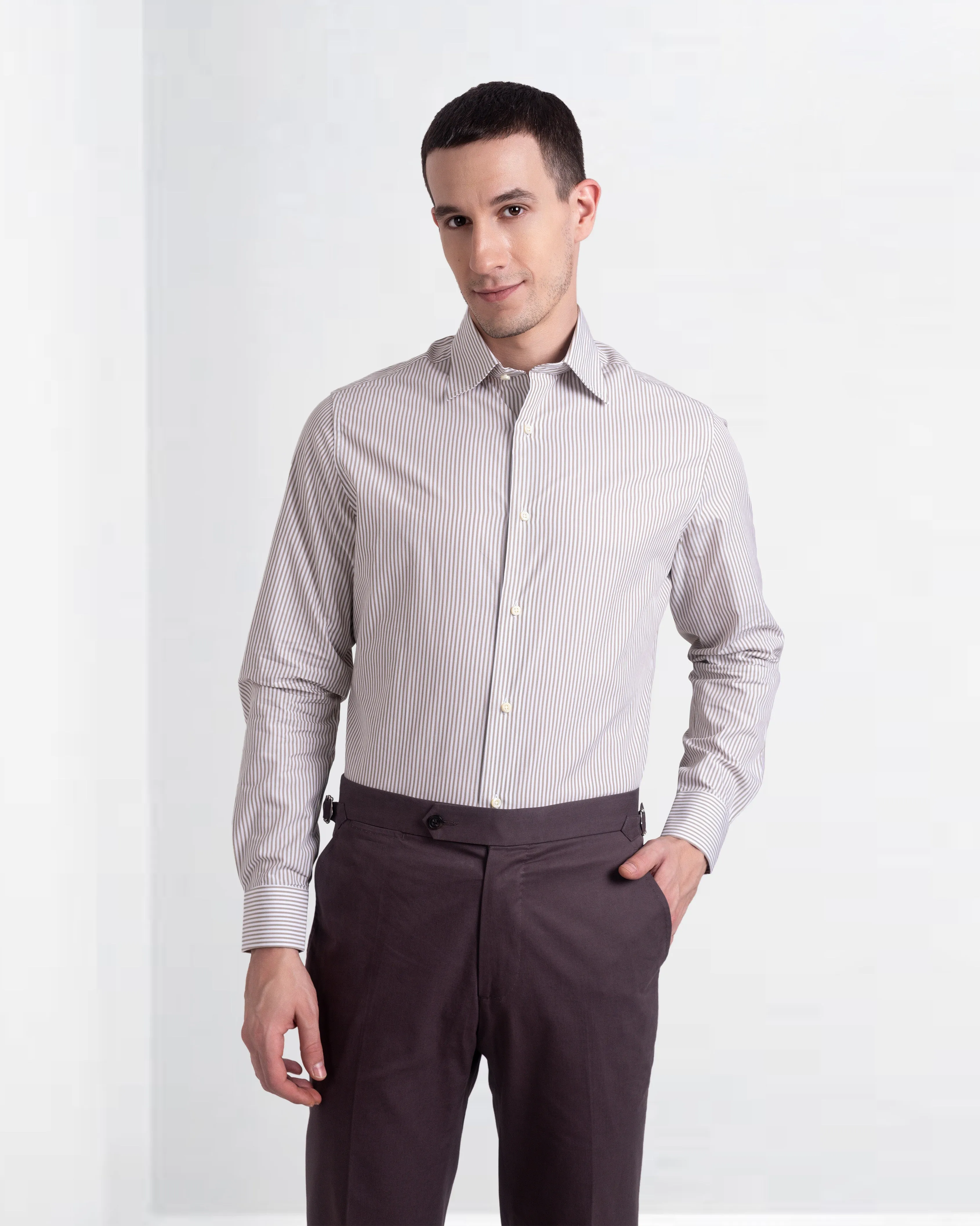 Choco Brown Plain Dress Pant