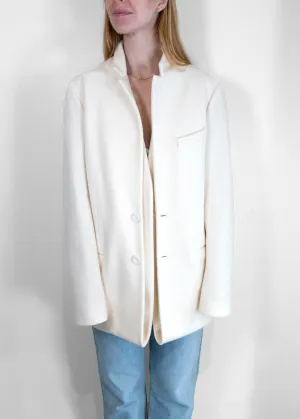 Christian Dior Ivory Collared Coat