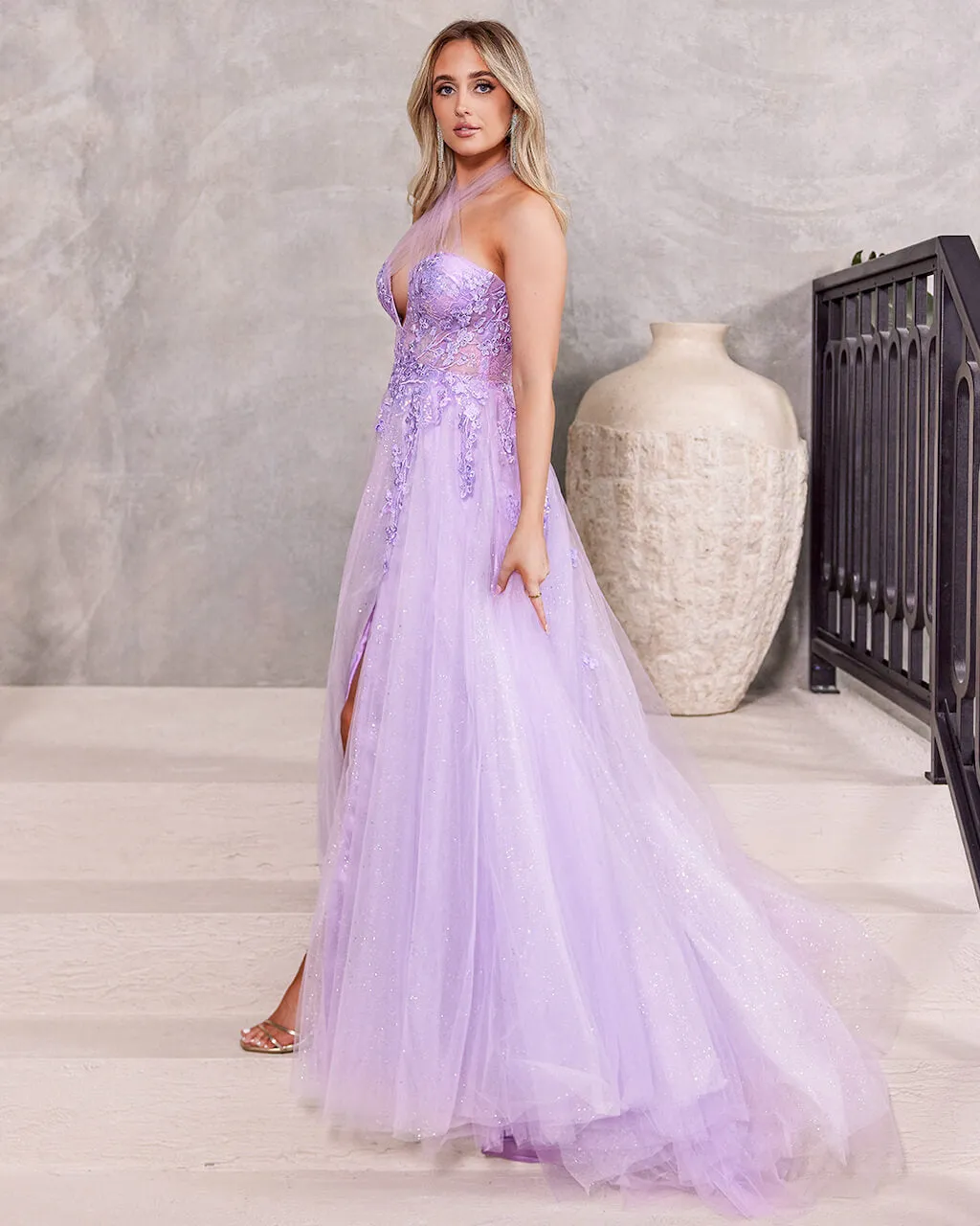 Clara Tulle Gown - Dusty Lavender [HIRE]