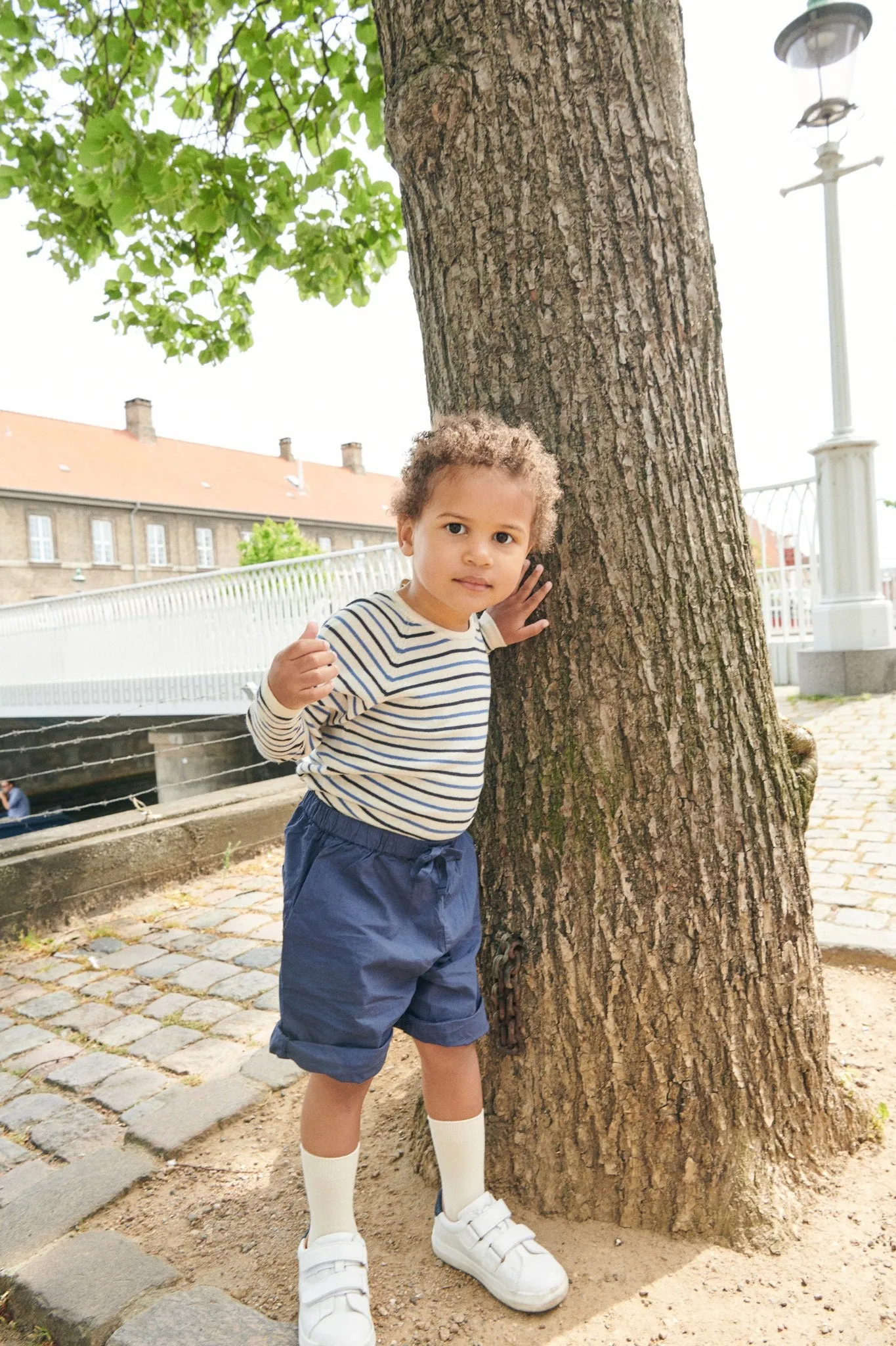 CLASSIC CRISP POPLIN SHORTS - NAVY