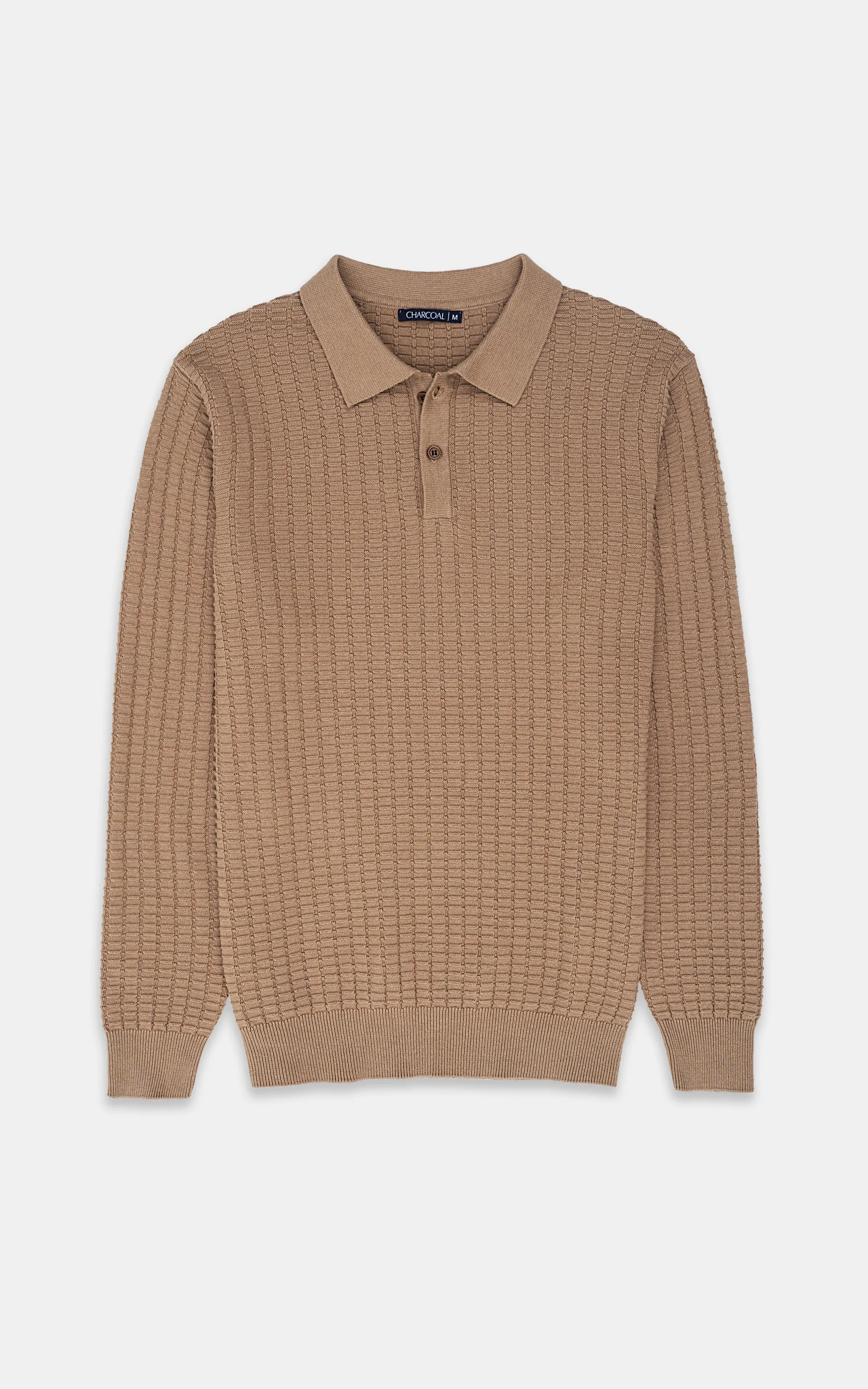 CLASSIC POLO SWEATER  KHAKI