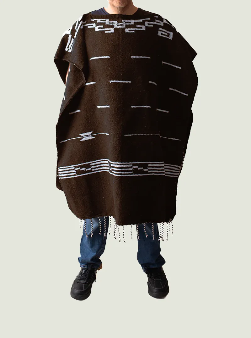 Clint Eastwood Poncho - Mexican Poncho - BROWN