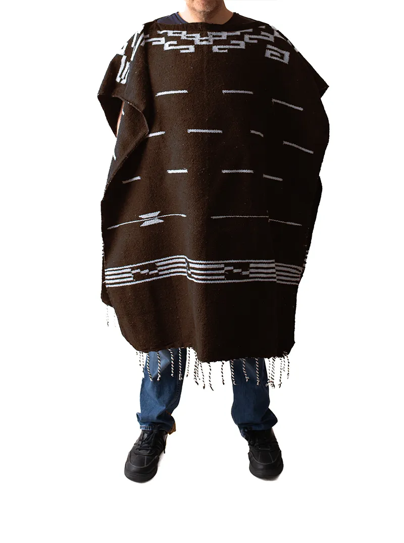 Clint Eastwood Poncho - Mexican Poncho - BROWN