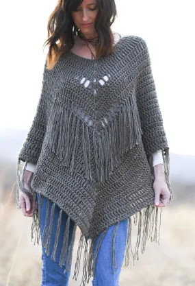 Crochet Kit - Trails End Seamless Poncho