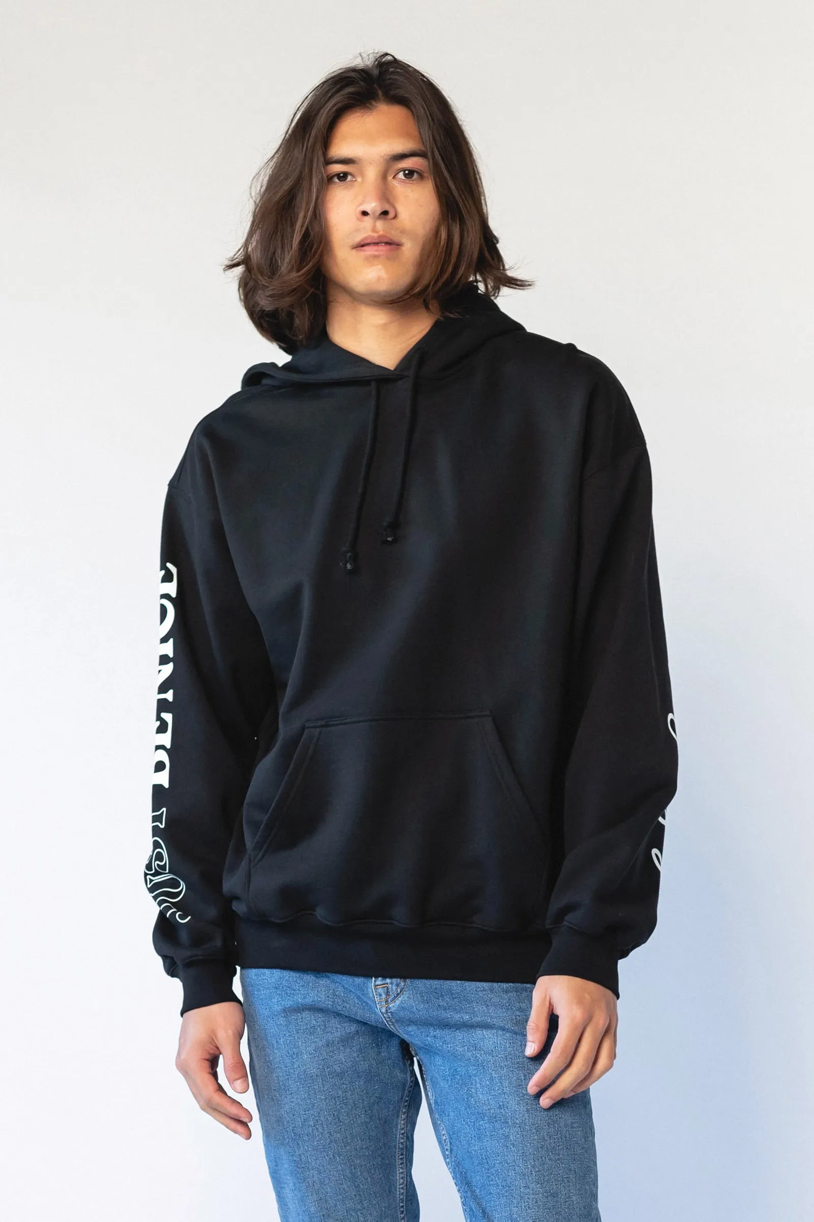 Damien Hoodie Black Swirl