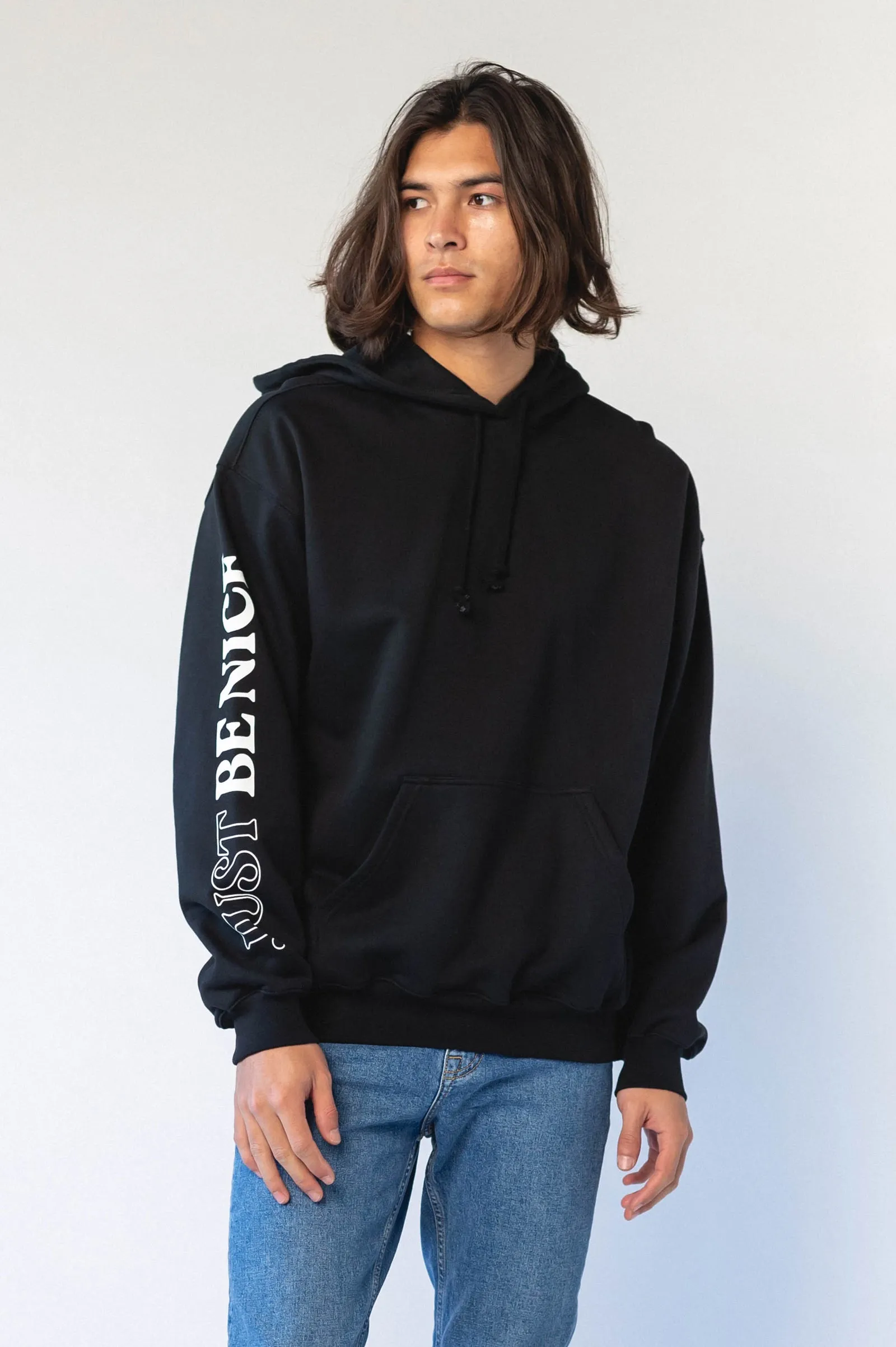 Damien Hoodie Black Swirl