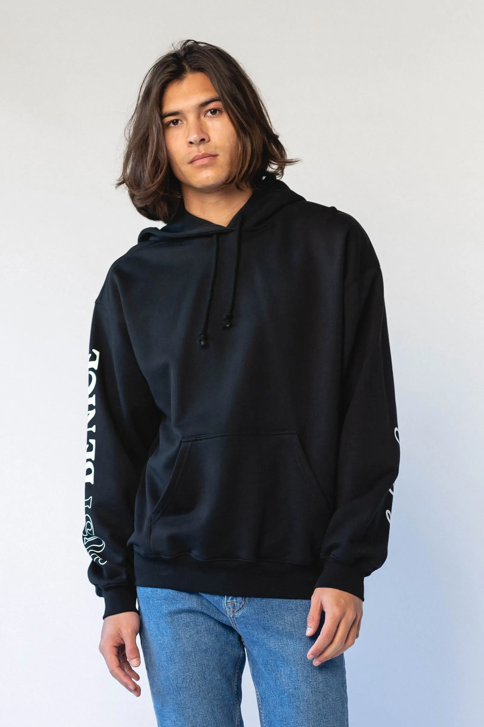 Damien Hoodie Black Swirl